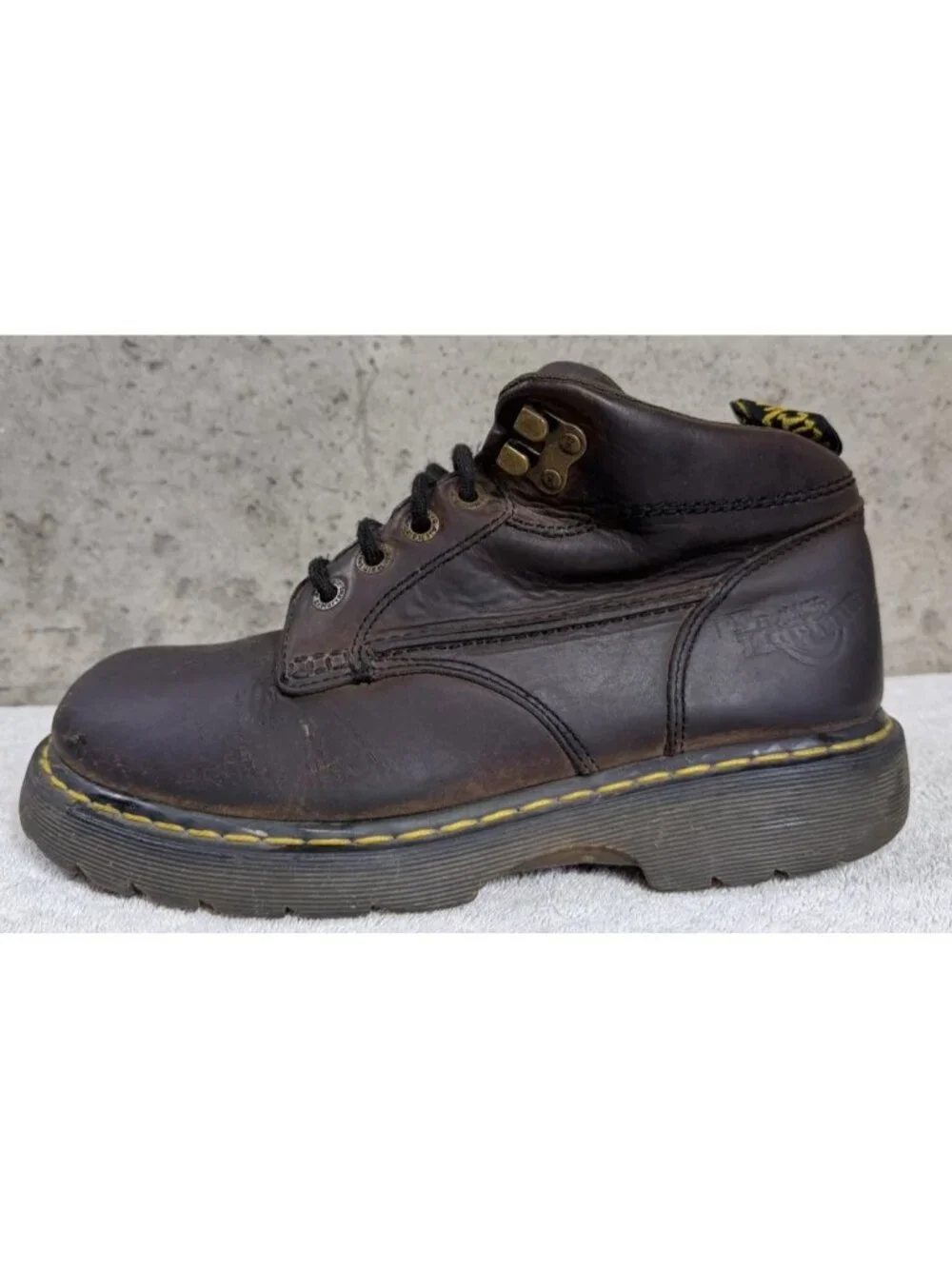 Dr. Martens Brown Leather Chukka Y2K Grunge Ankle Boots Men's US 10 Lace Up 8A19